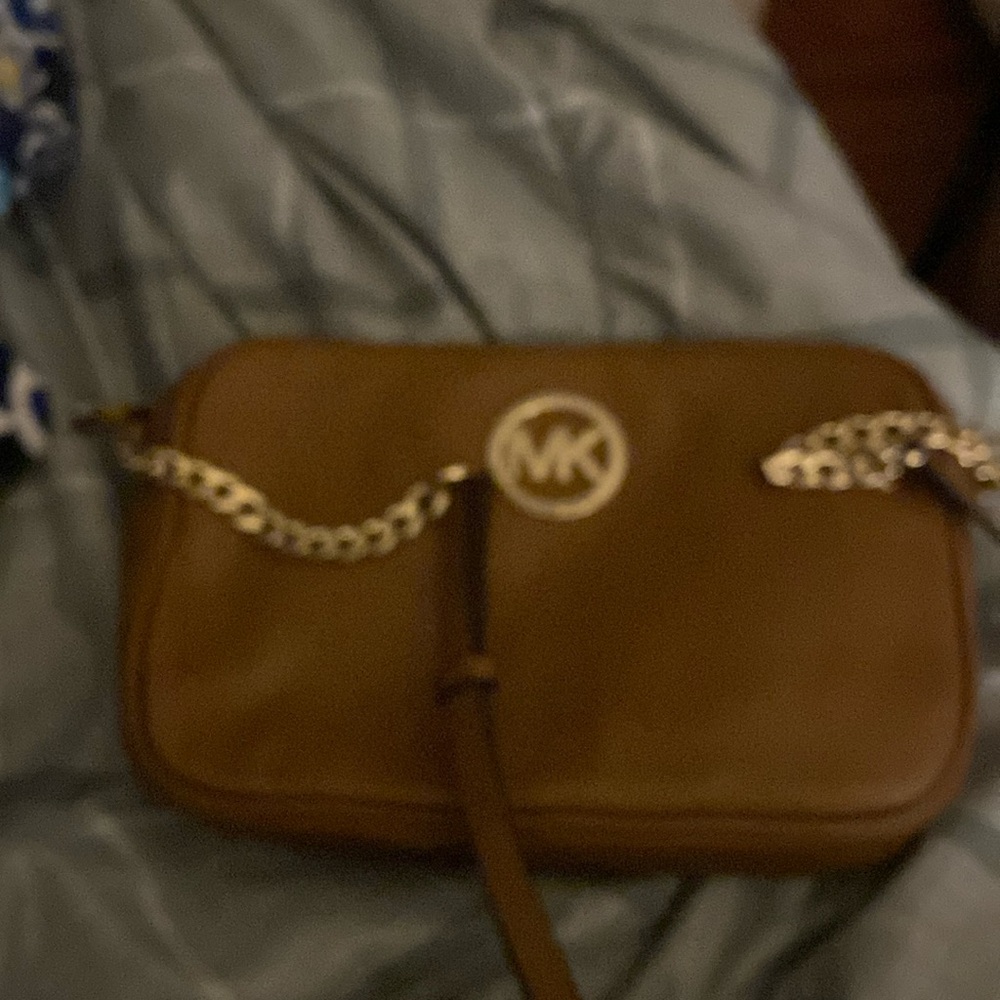 Michael Khors Brown  leather crossbody bag